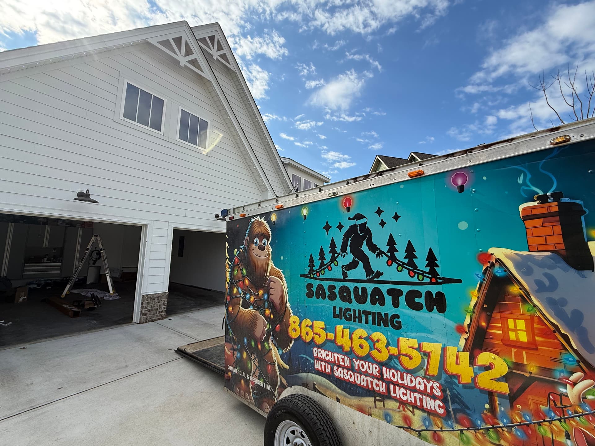 Gallery photos for Permanent Lighting Install on a Maryville Home: Image #1