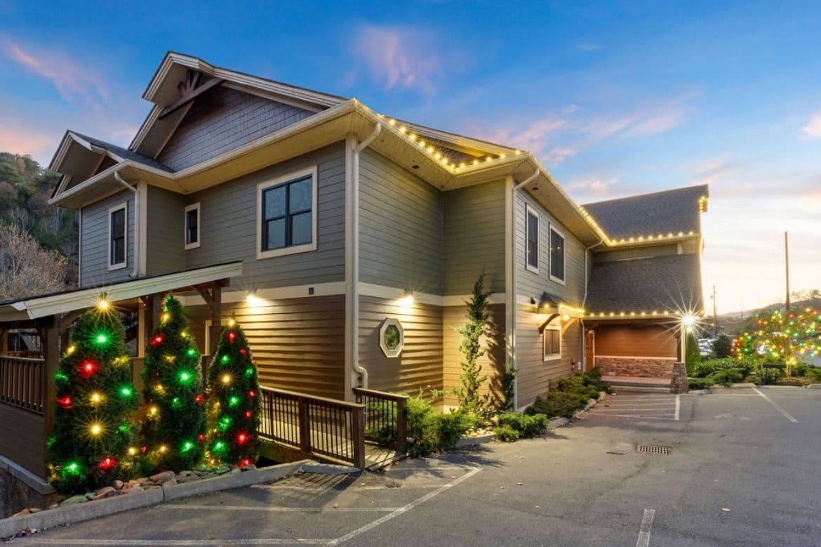Transform Your Rental Cabin with Festive Holiday Lighting image