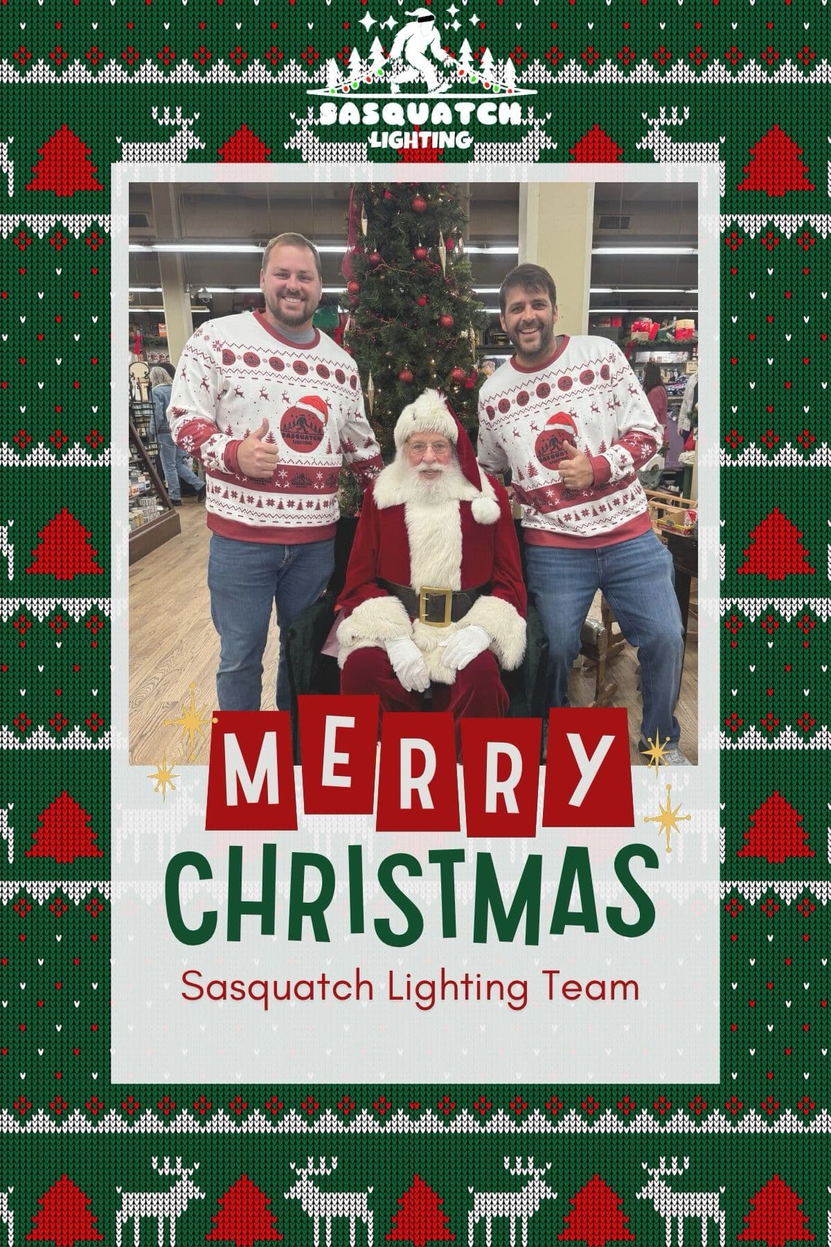 Warm Holiday Wishes from the Sasquatch Lighting Team image