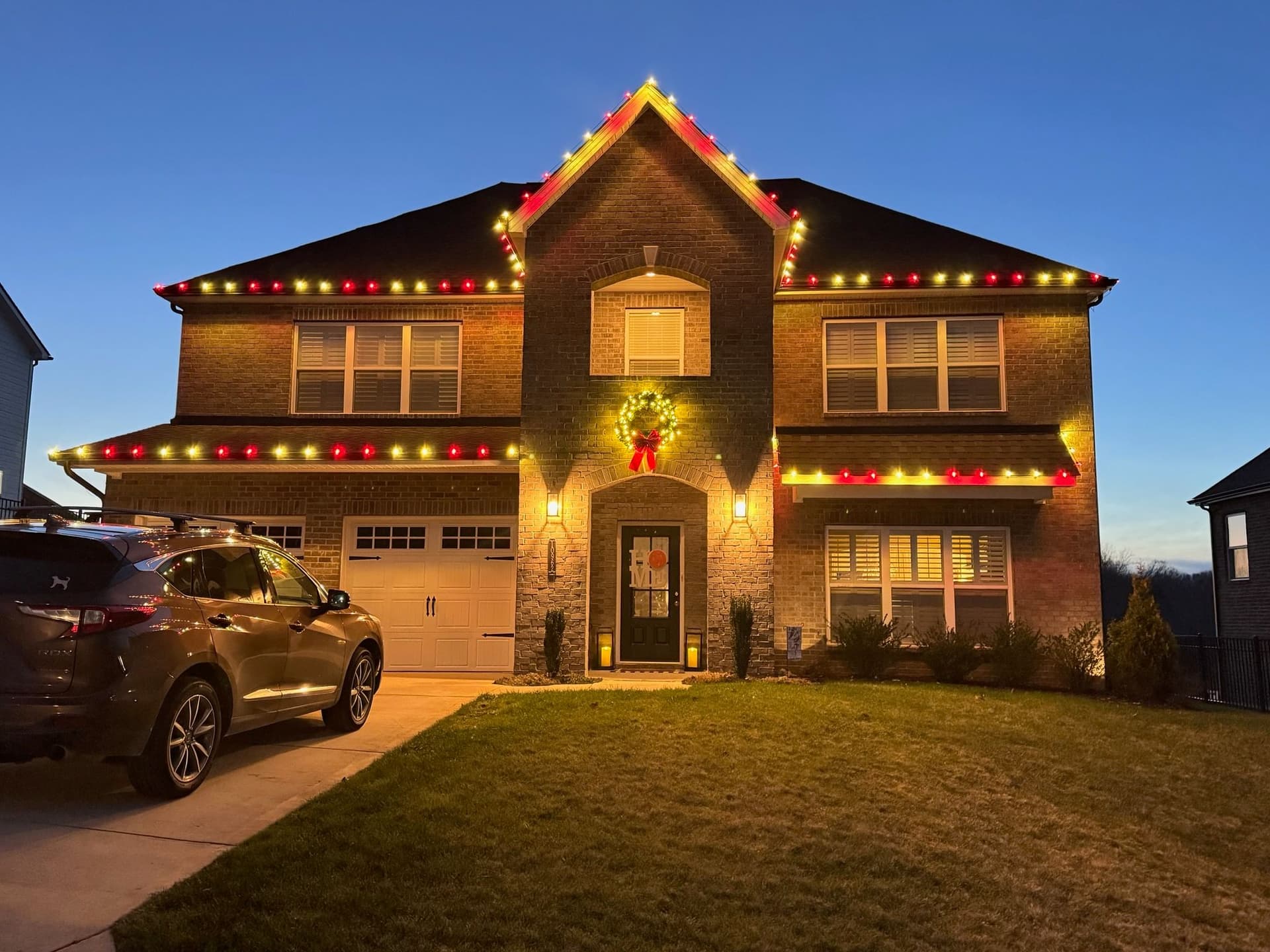Festive Christmas Lighting Display Brightens Neighborhood image